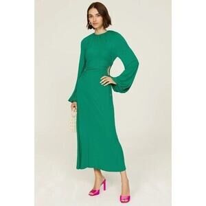 RTR edie cutout Rebecca Vallance midi dress Garden Bliss Emerald Green sexy long
